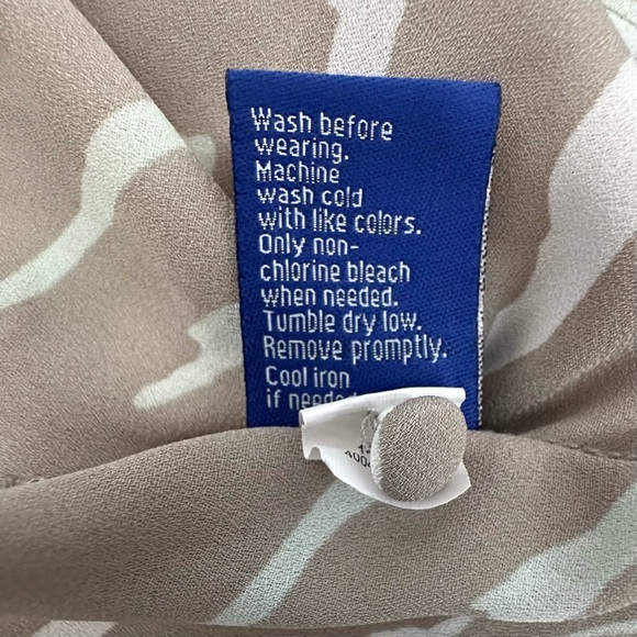 APT. 9 Zebra Print Tie-Front Flutter Sleeve Blouse - Picture 15 of 15